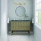 James Martin Vanities 48'' Single Vanity, Pebble Oak w/ 3 CM Parisien Bleu Quartz Top D100-V48-PBO-3PBL - alternate 6